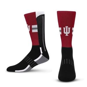 Indiana University Logo Socks NWT